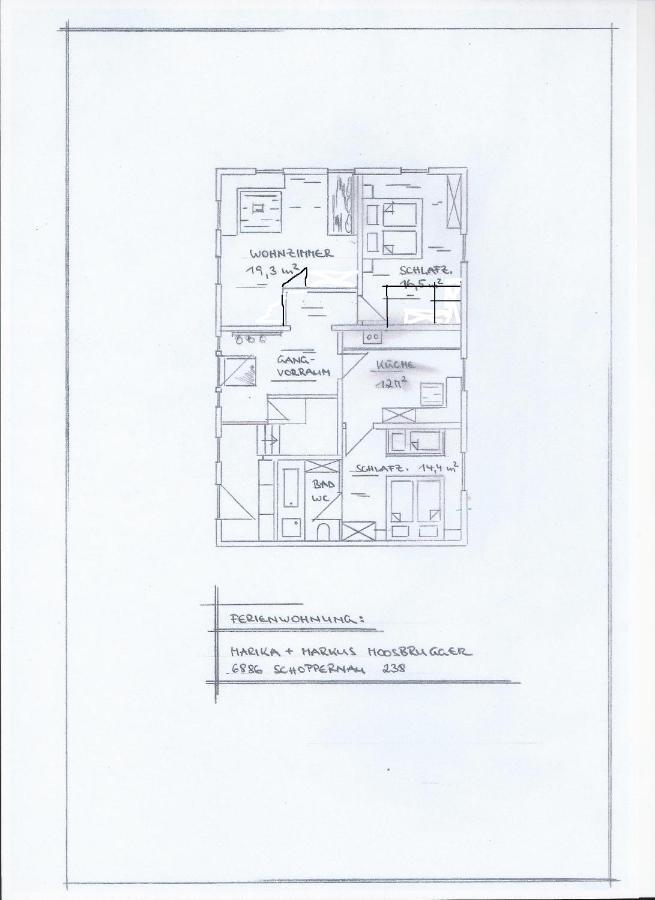 Urlaub Bei Moses Apartment Schoppernau Ngoại thất bức ảnh